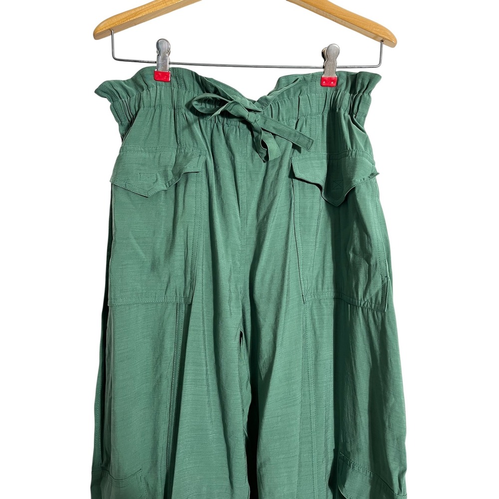 GANNI Paperbag Waist Cargo Pants Tie Cuff - Picture 6 of 16